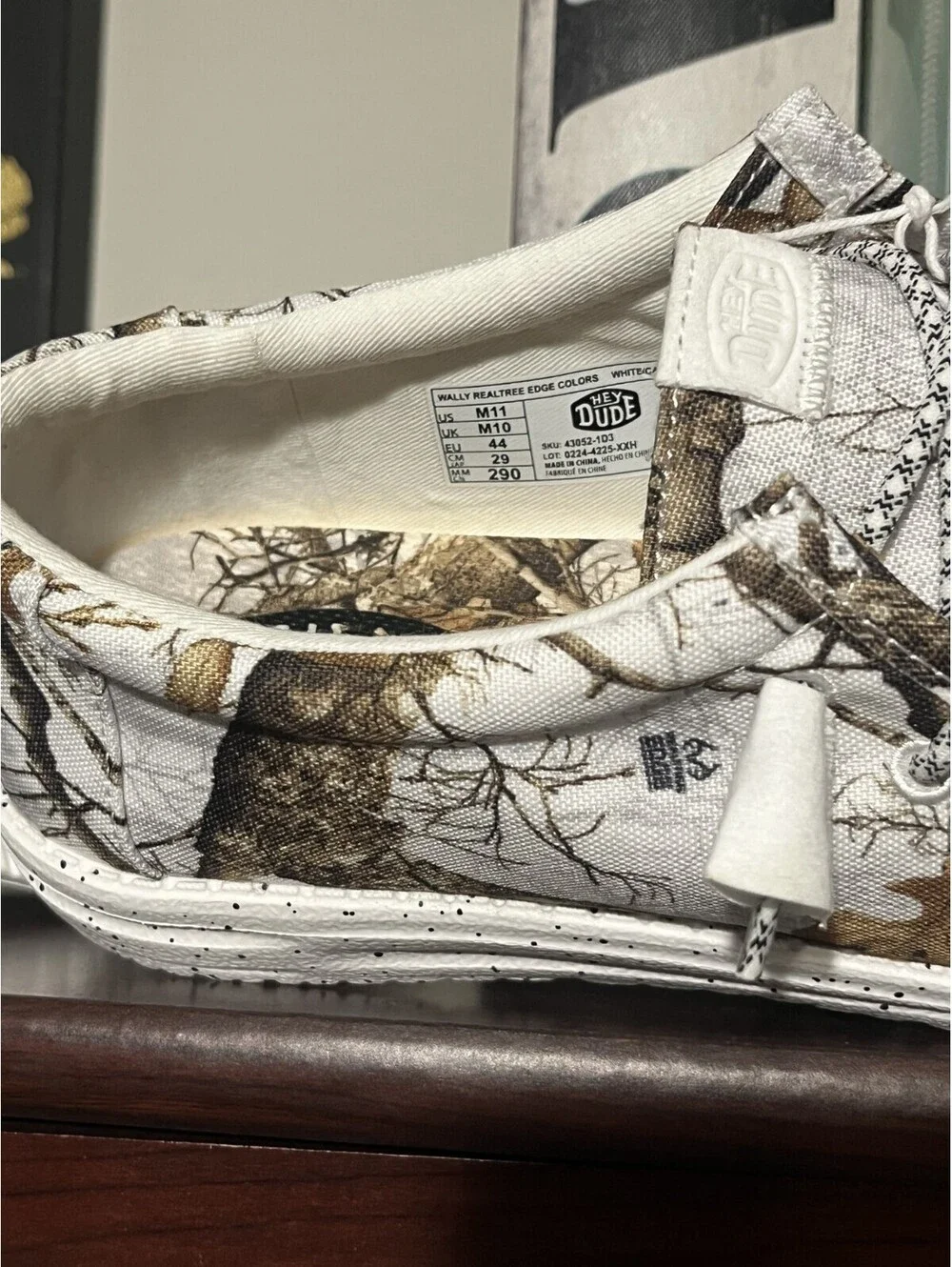 Hey Dudes Shoes Men's 11 Realtree Minnesota Timberwolves